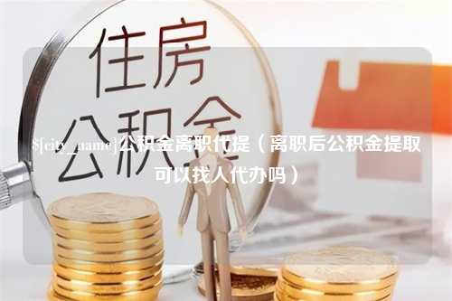 高安公积金离职代提（离职后公积金提取可以找人代办吗）